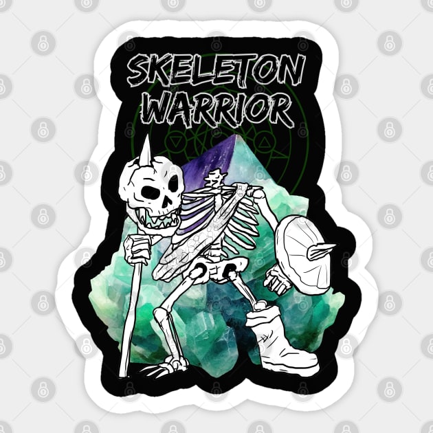 Skeleton Warrior DnD fantasy character Sticker by Moonwing